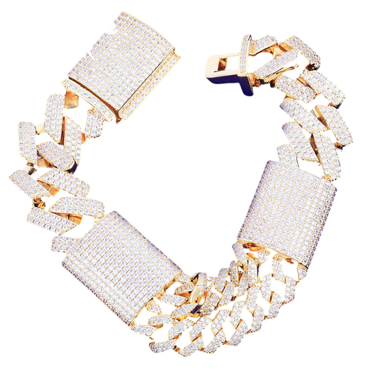 Iced Out Executive Prong Cuban Choker Bracelet