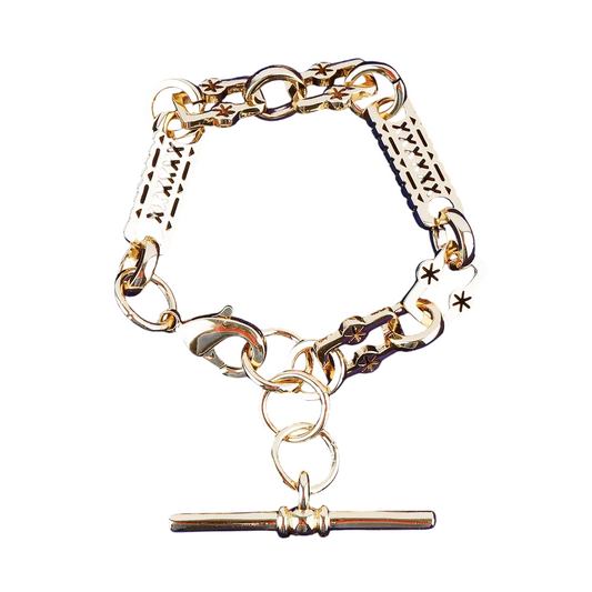 Vintage Star Bar Toggle Clasp Bracelet