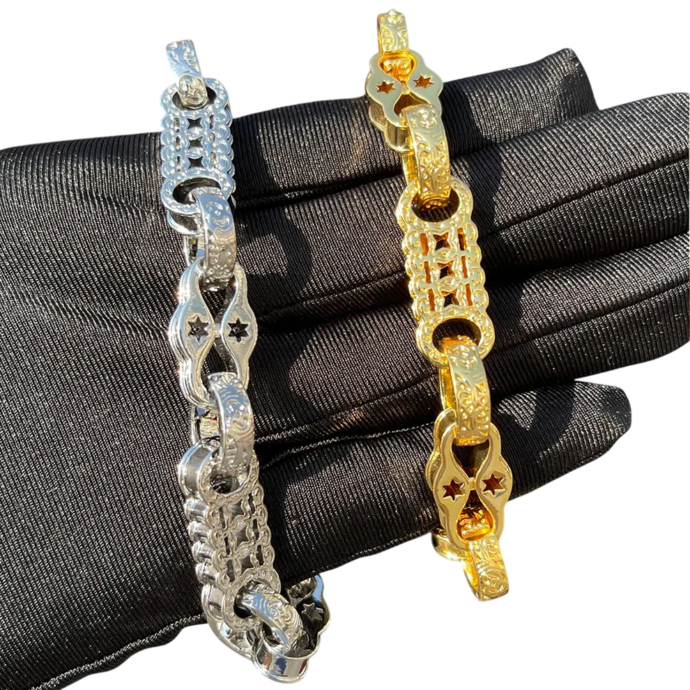 Stars & Bars Chunky Link Bracelet