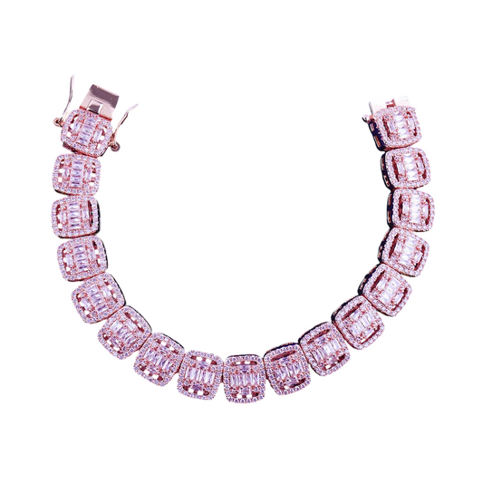Iced Out Baguette CZ Tennis Bracelet