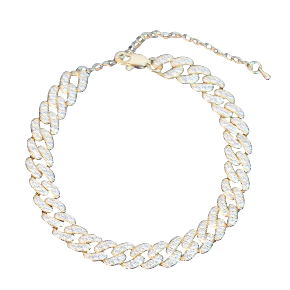Iced Out Twisted Elegance Cuban Link Bracelet // 10MM