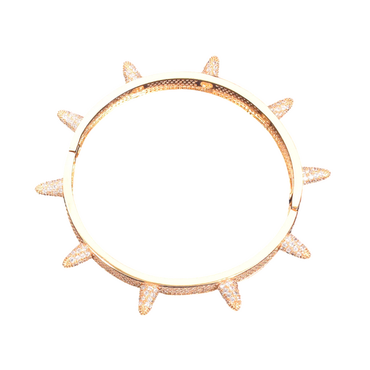 Iced Out Luxury Spikes Rivet Bracelet