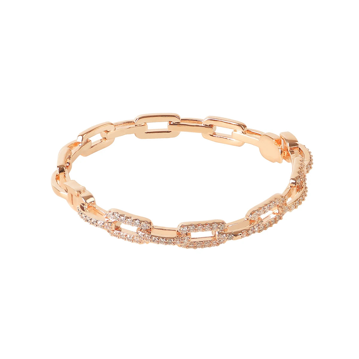 Iced Out Rectangular Luxury Links Bracelet