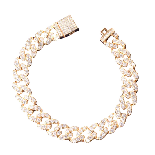 Iced Out Miami Cuban Link Bracelet // 10MM