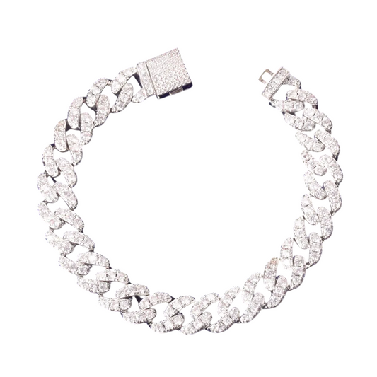 Iced Out Miami Cuban Link Bracelet // 10MM