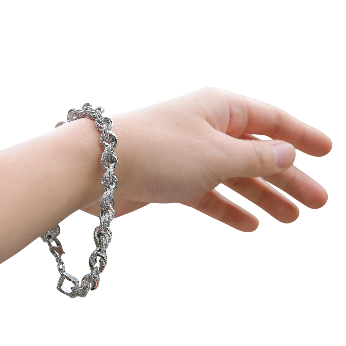Iced Out Twisted Luxury Rope Bracelet // 9MM