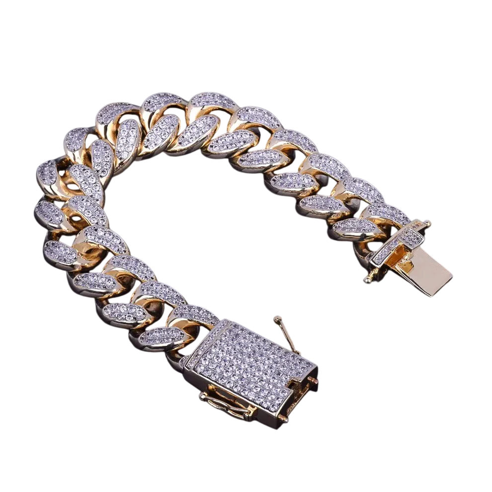 Iced Out Luxury Shine Cuban Link Bracelet // 20MM