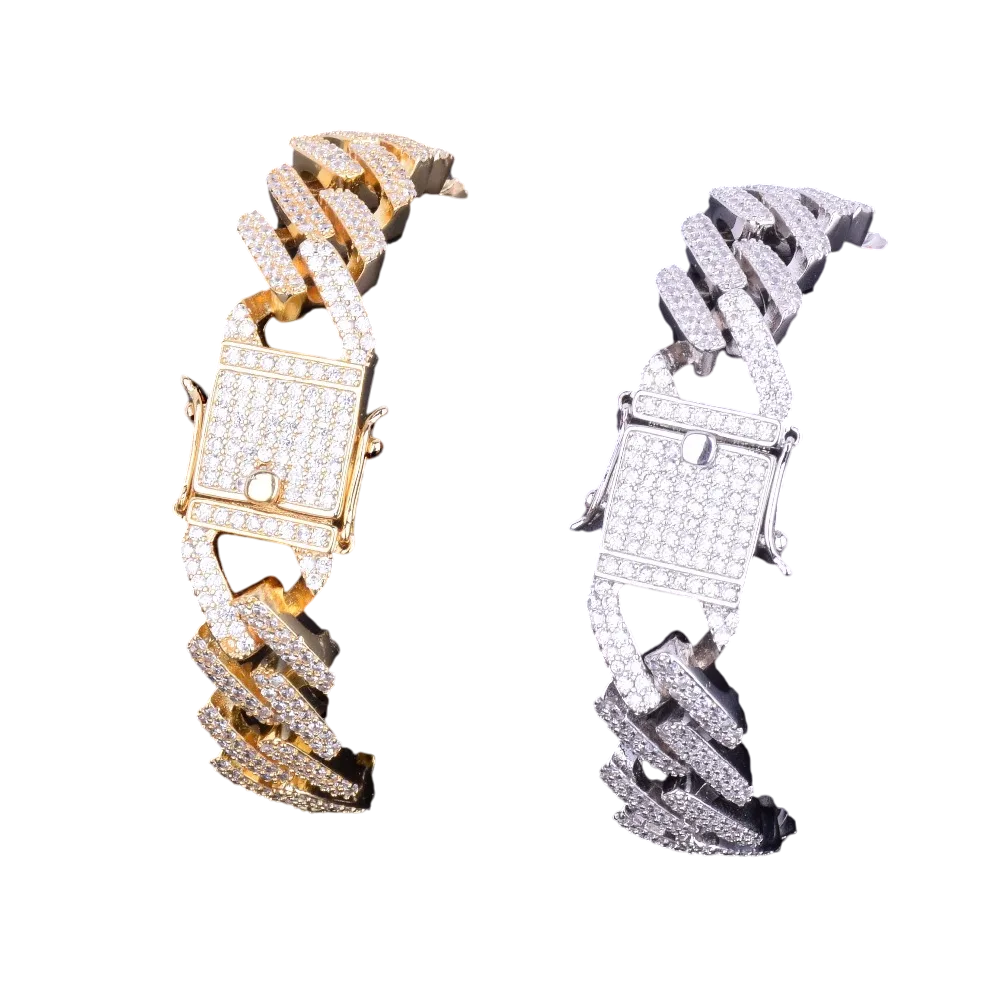 Iced Out Miami Cuban Link Bracelet // 14mm