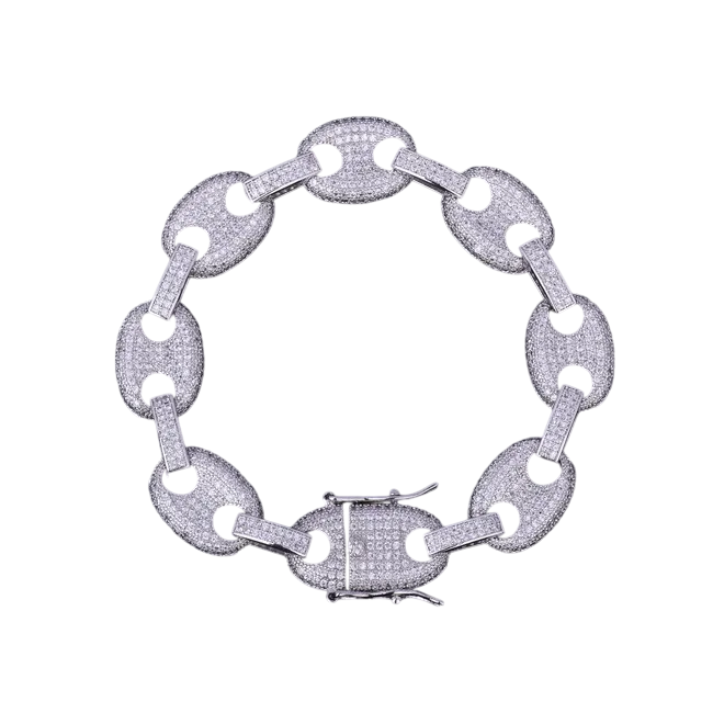 Iced Out Luxury Cuban Link Bracelet // 14MM
