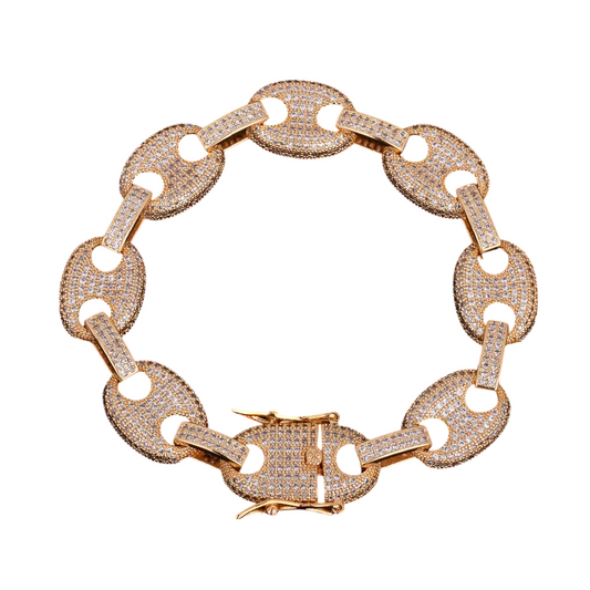 Iced Out Luxury Cuban Link Bracelet // 14MM