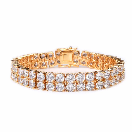 Iced Out Dual Luxury CZ Tennis Bracelet // 6MM
