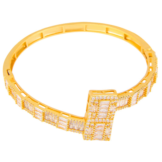 Iced Out Geometric Baguette Bracelet // 6mm