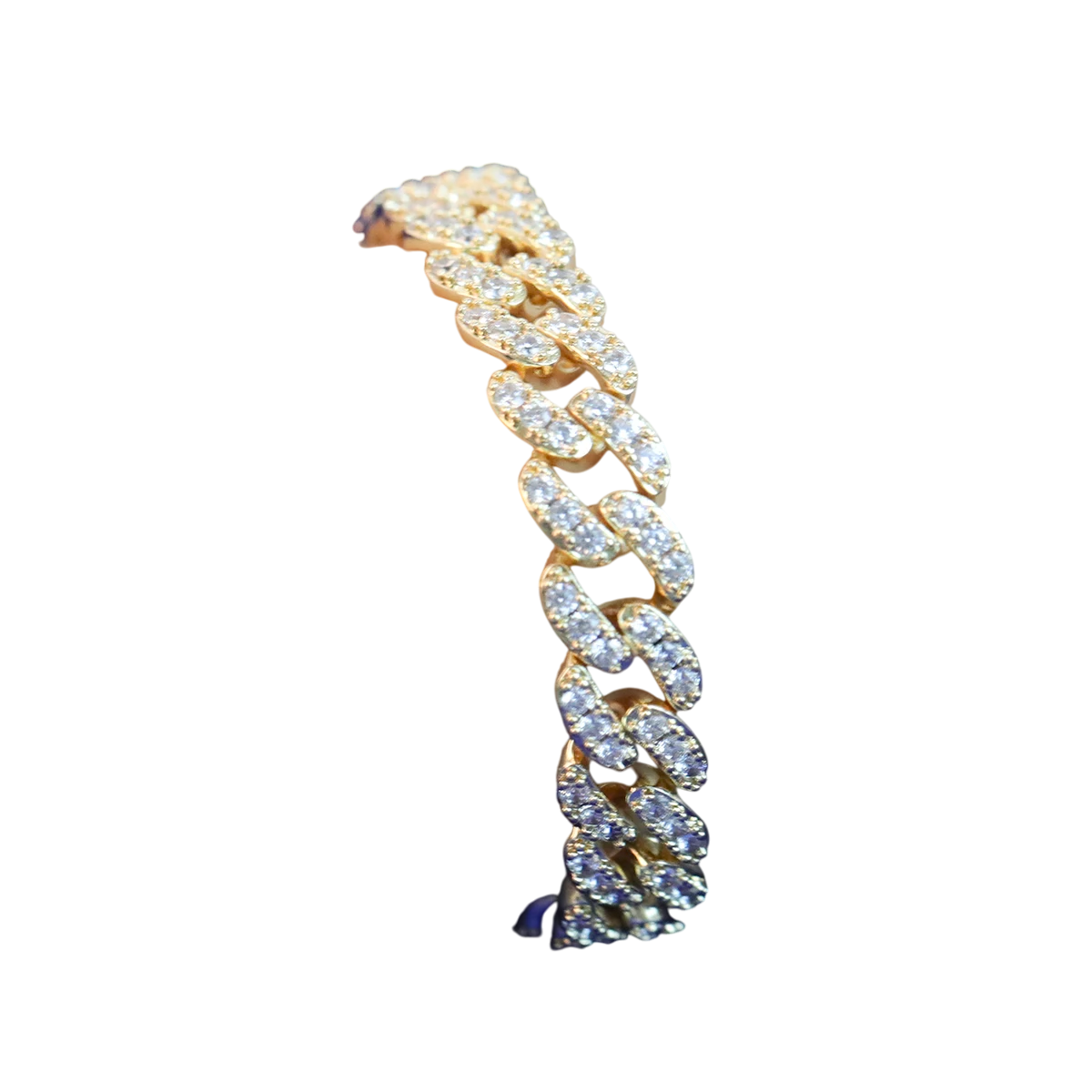 Iced Out Twisted Elegance Cuban Link Bracelet // 10MM