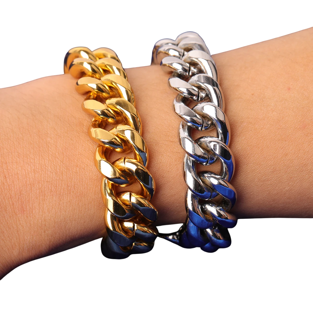 Classic Stainless Steel Cuban Link Bracelet // 12MM