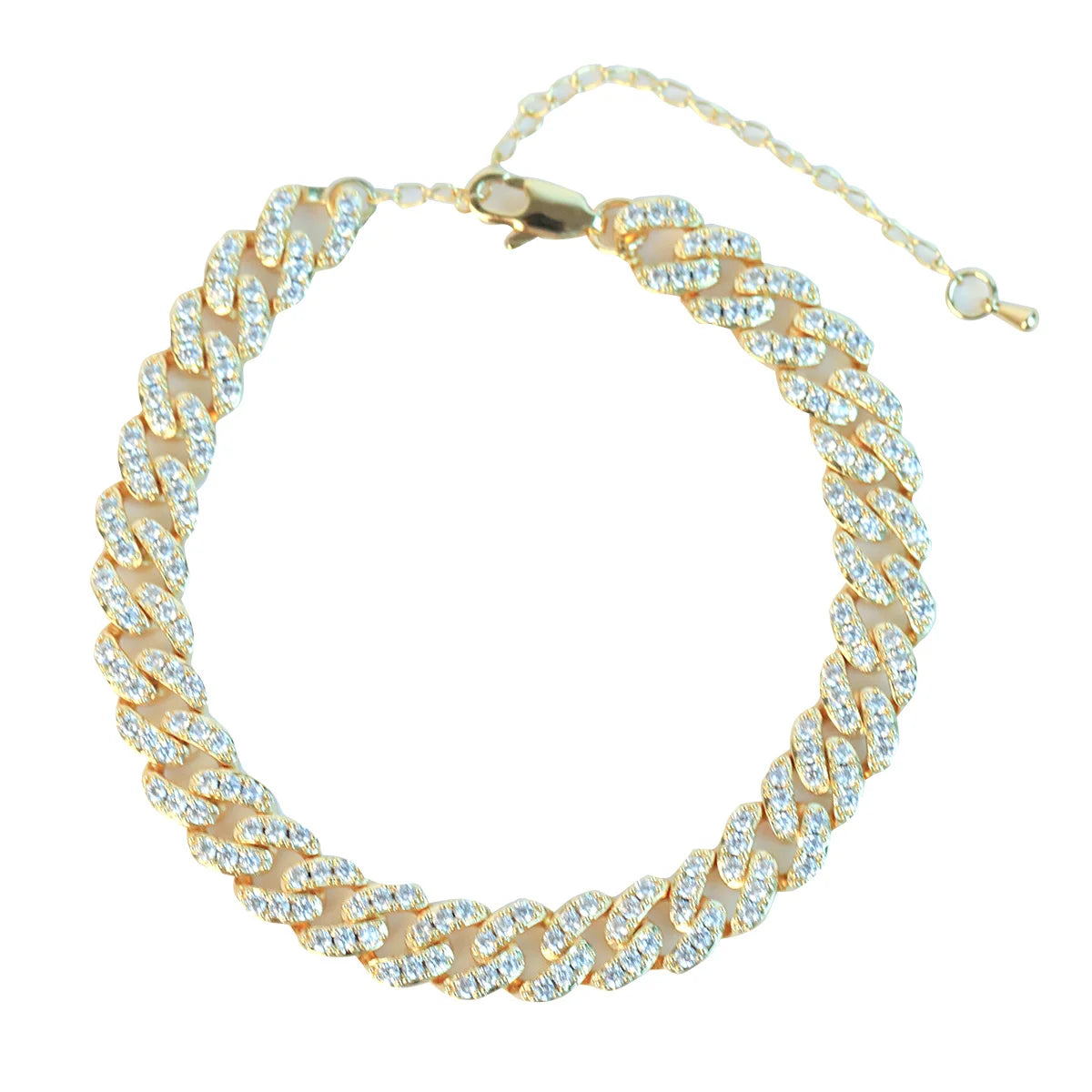 Iced Out Twisted Elegance Cuban Link Bracelet // 10MM