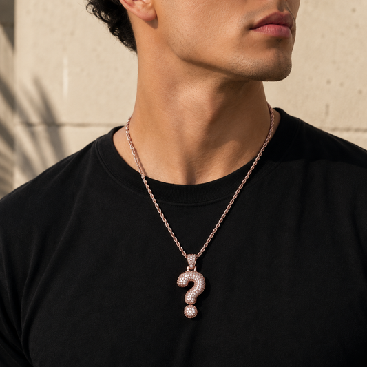 Custom Classic Bubble Letter Symbol Pendant