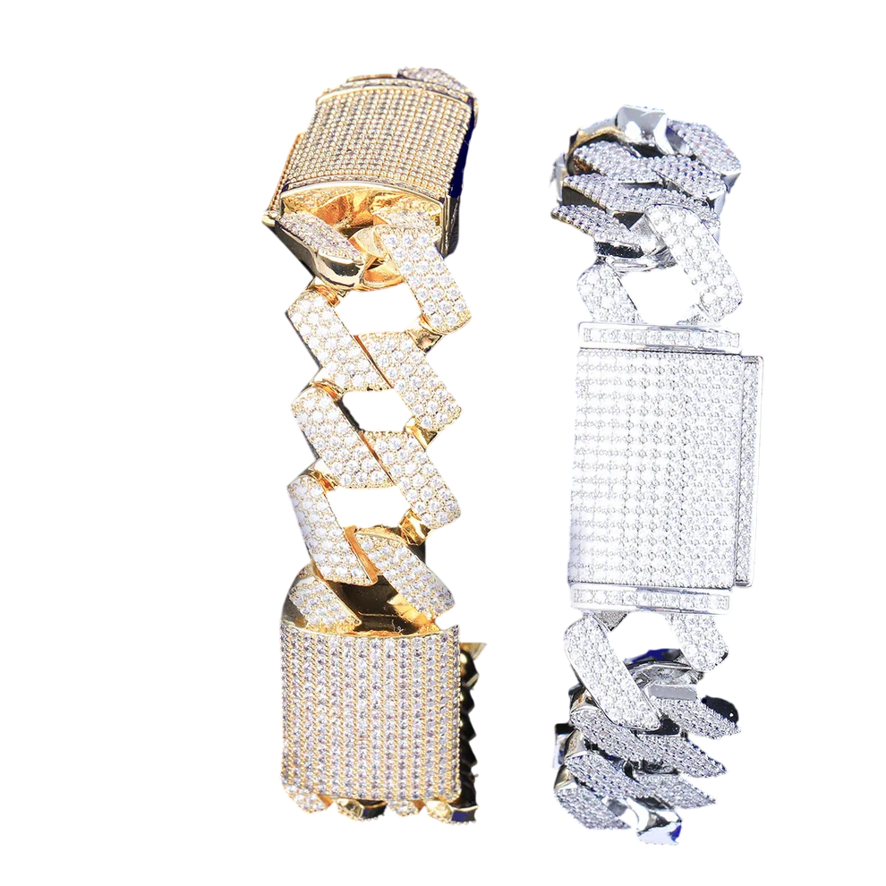 Iced Out Executive Prong Cuban Choker Bracelet
