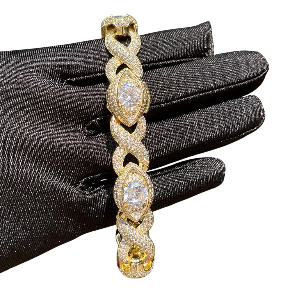 Iced Out Infinity Vision Cuban Bracelet