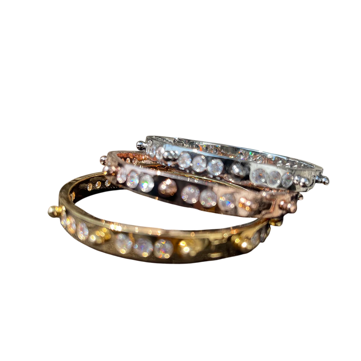 Iced Out Crystal Stacked Bracelet