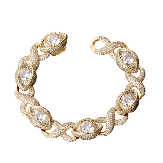 Iced Out Infinity Vision Cuban Bracelet