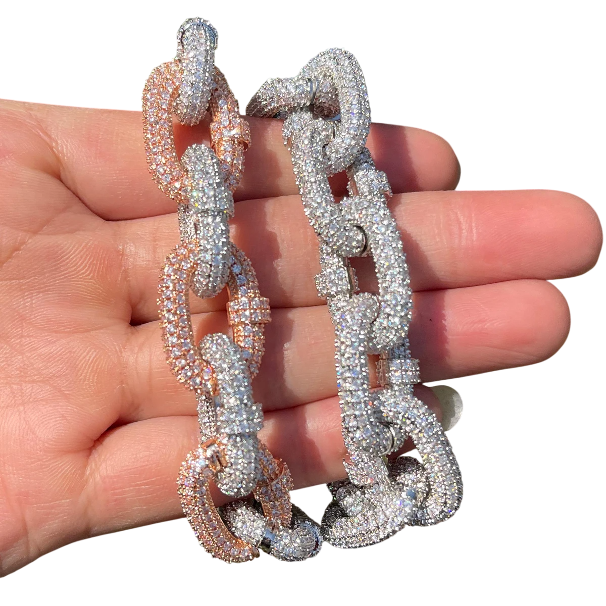 Iced Out Box Centerpiece Cuban Bracelet
