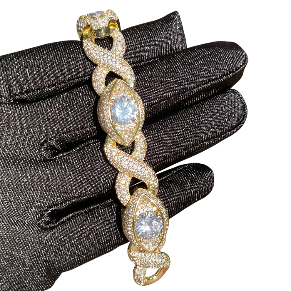 Iced Out Infinity Vision Cuban Bracelet