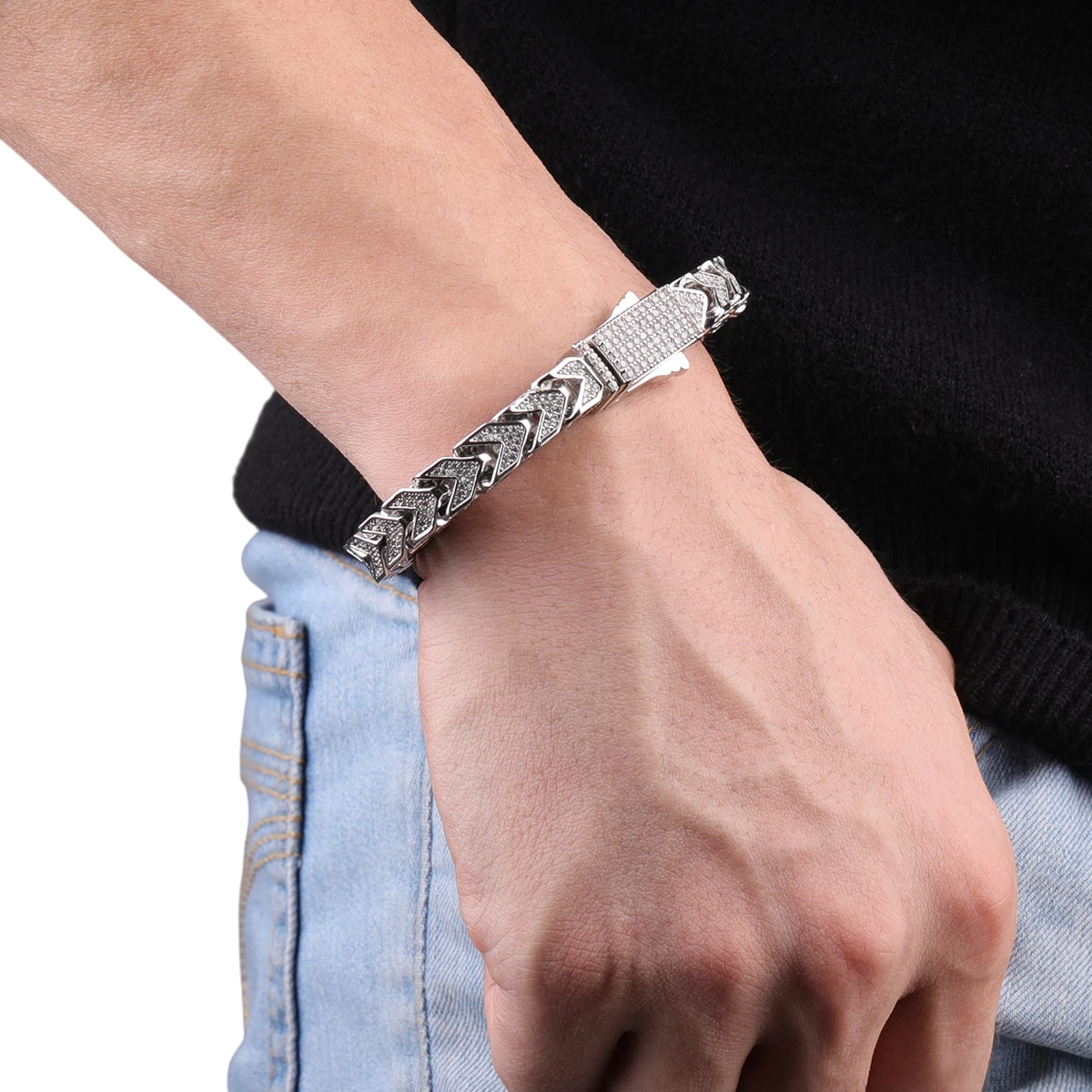 Iced Out Aesthetic Miami Cuban Link Bracelet