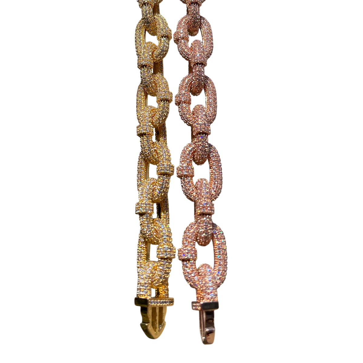 Iced Out Box Centerpiece Cuban Bracelet