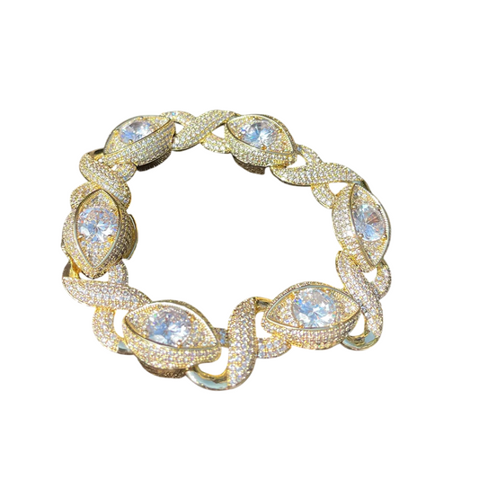 Iced Out Infinity Vision Cuban Bracelet