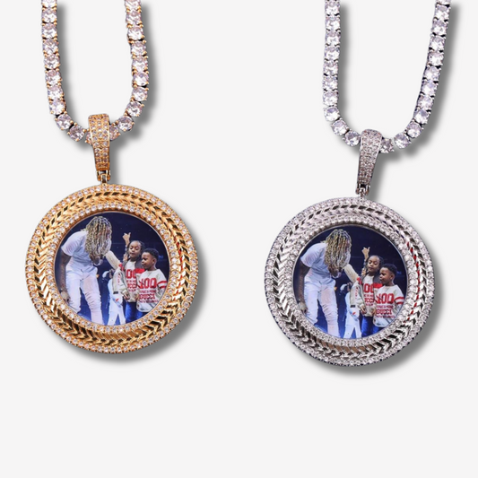 CUSTOM ICED PROGESSION PHOTO PENDANT
