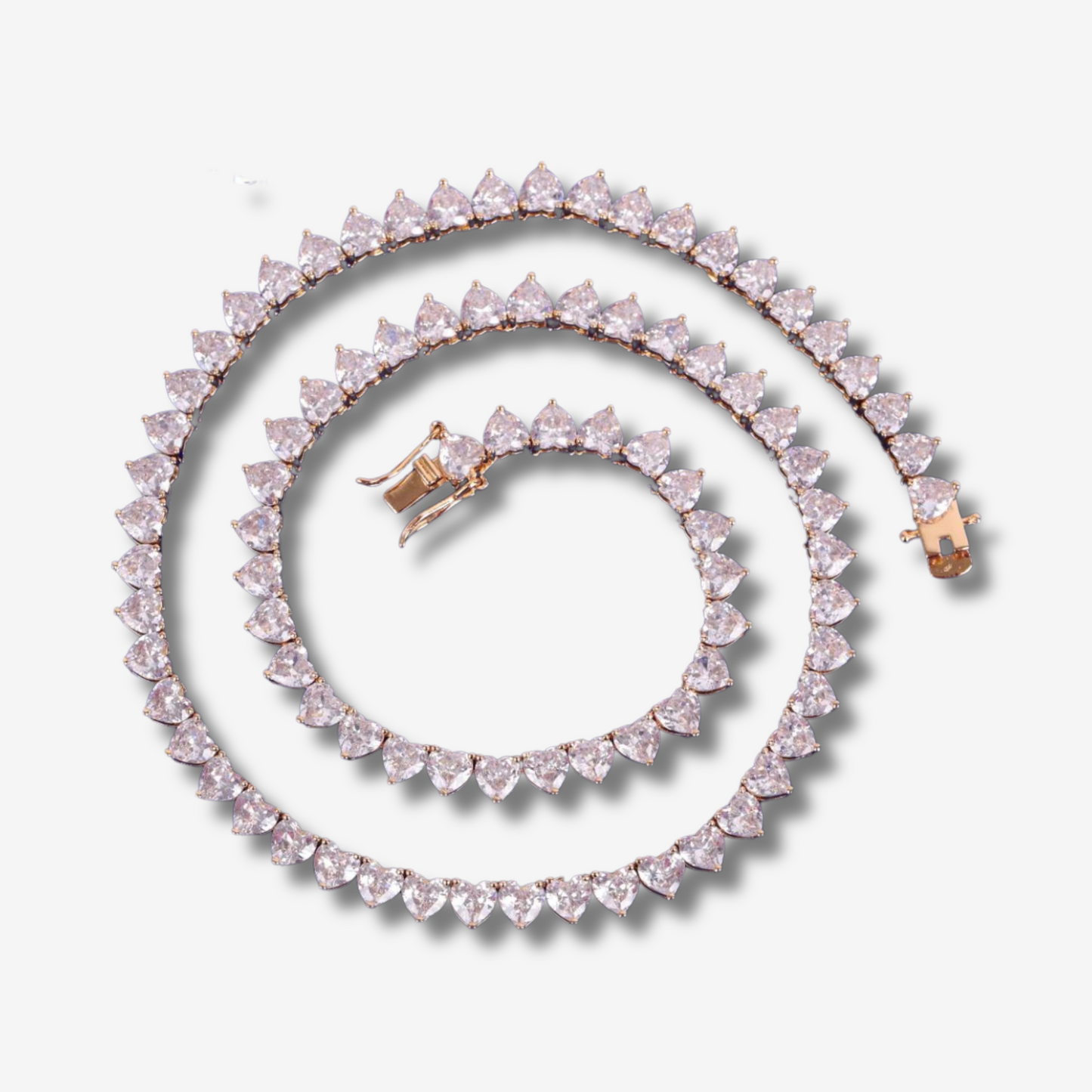 4MM HEART CUT TENNIS CHAIN
