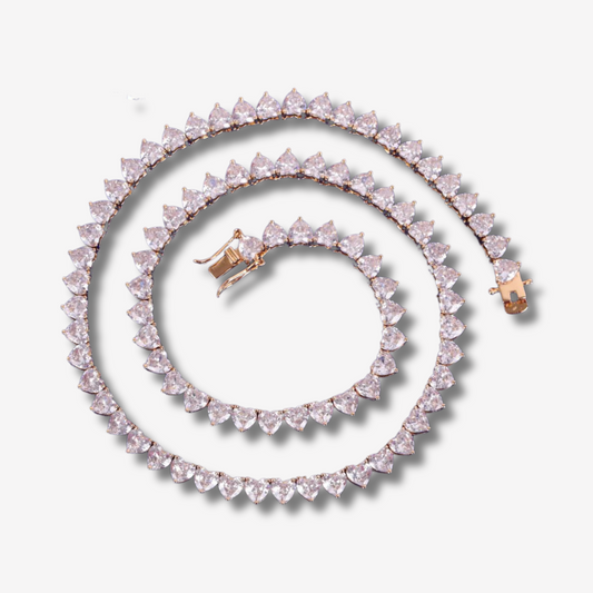 4MM HEART CUT TENNIS CHAIN