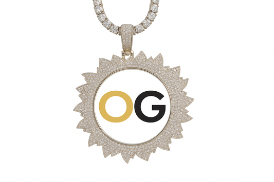 Custom Iced Out Eternal Rays Photo Pendant