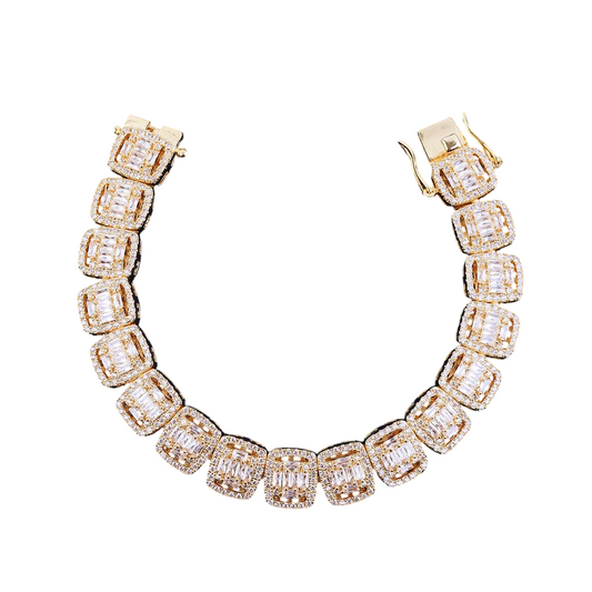 Iced Out Baguette CZ Tennis Bracelet