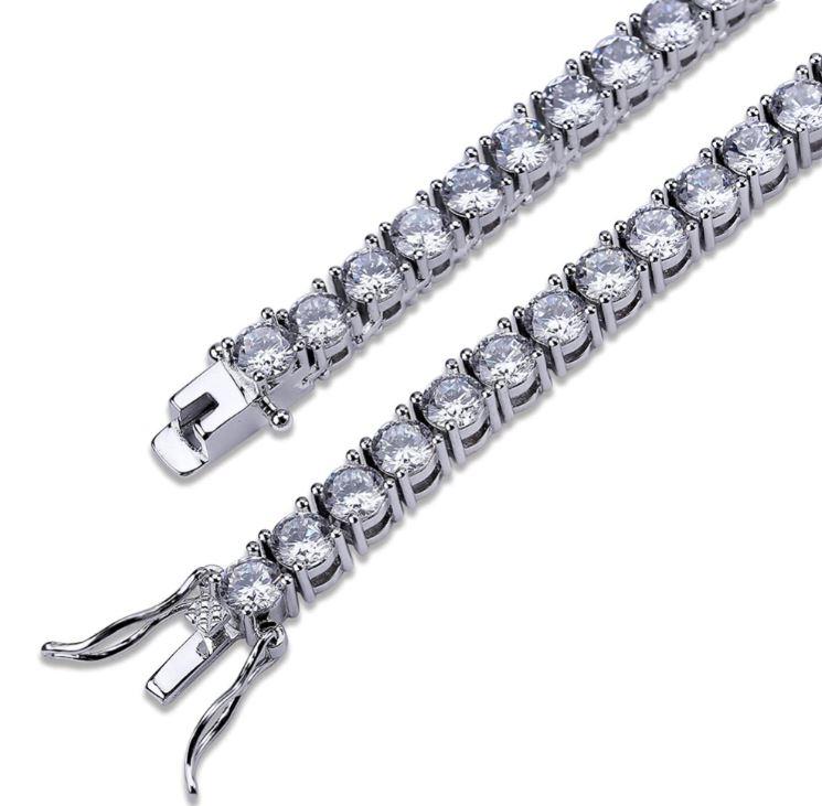TENNIS CHOKER // WHITE GOLD 4MM