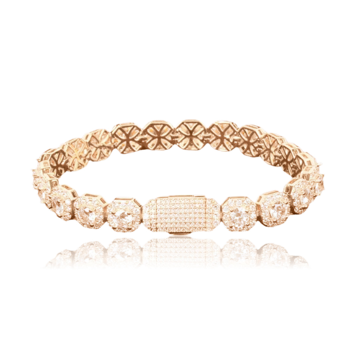 9MM ICED CLUSTER BRACELET