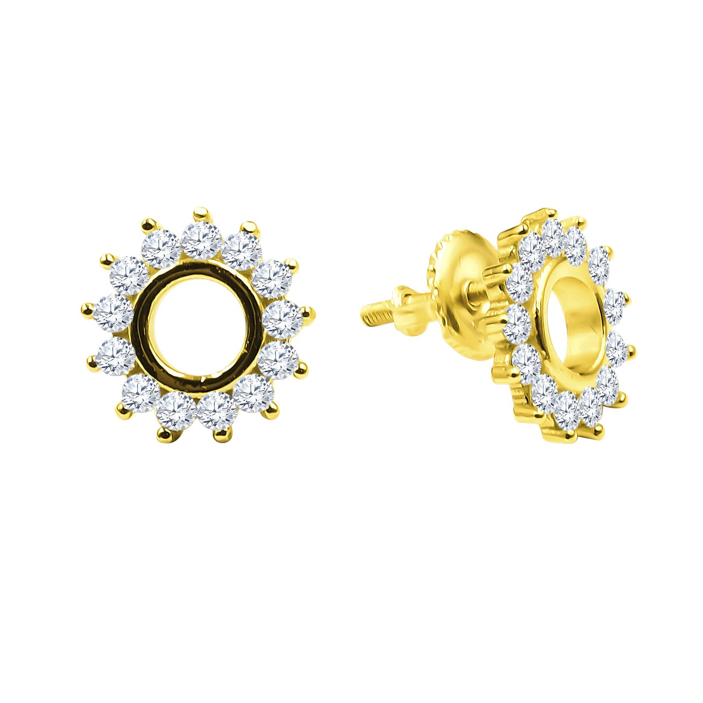 FLORALS // YELLOW GOLD EARRINGS