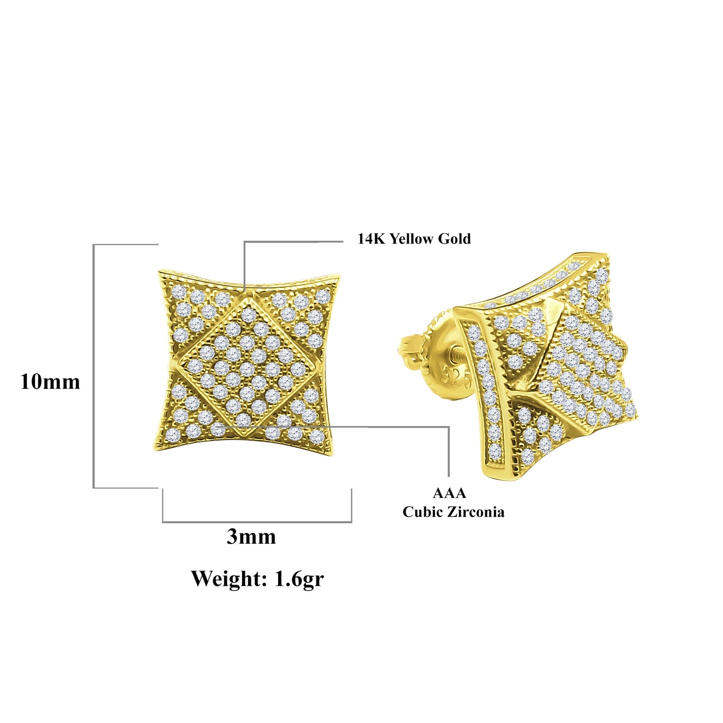 BAROQUE // YELLOW GOLD EARRINGS