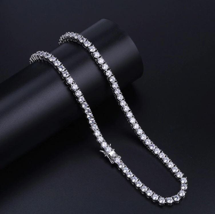 TENNIS CHOKER // WHITE GOLD 4MM