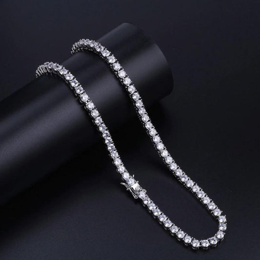TENNIS CHOKER // WHITE GOLD 4MM