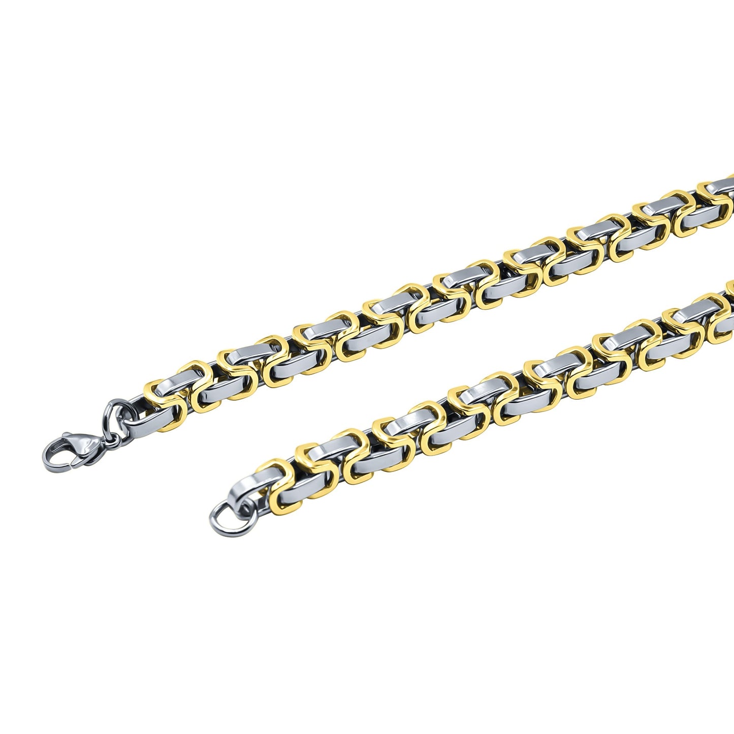 BRYZZY CHAIN // YELLOW X SILVER 7MM