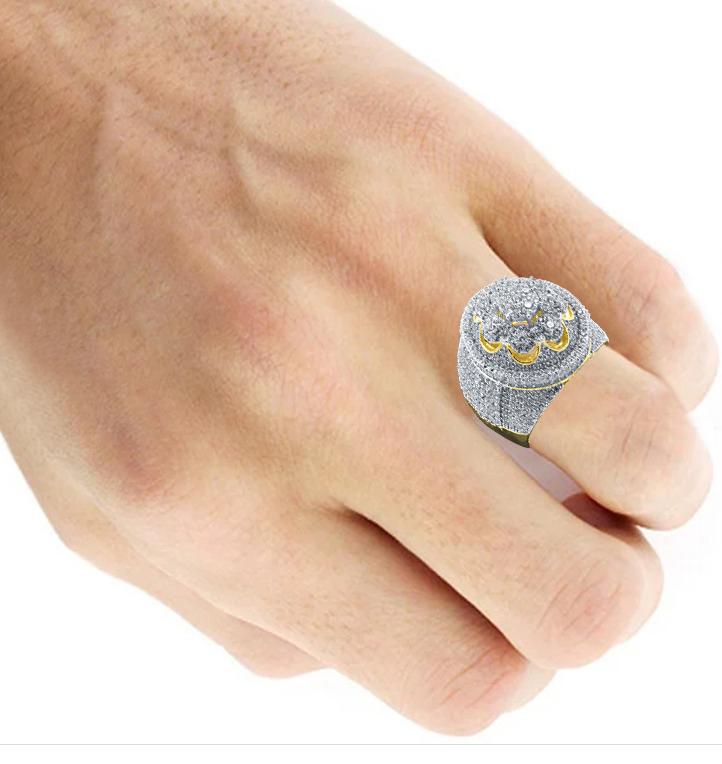 LA FLORAL RING // ICED OUT YELLOW GOLD
