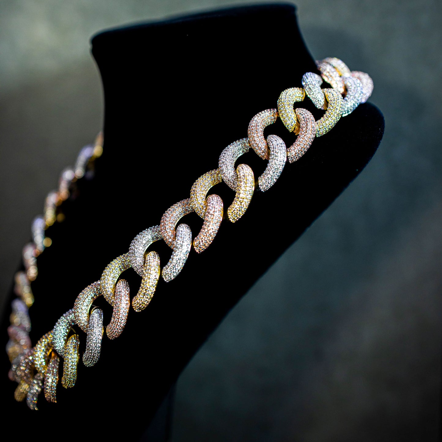 ICED MIAMI CUBAN LINK CHAIN // TRI TONE 20MM
