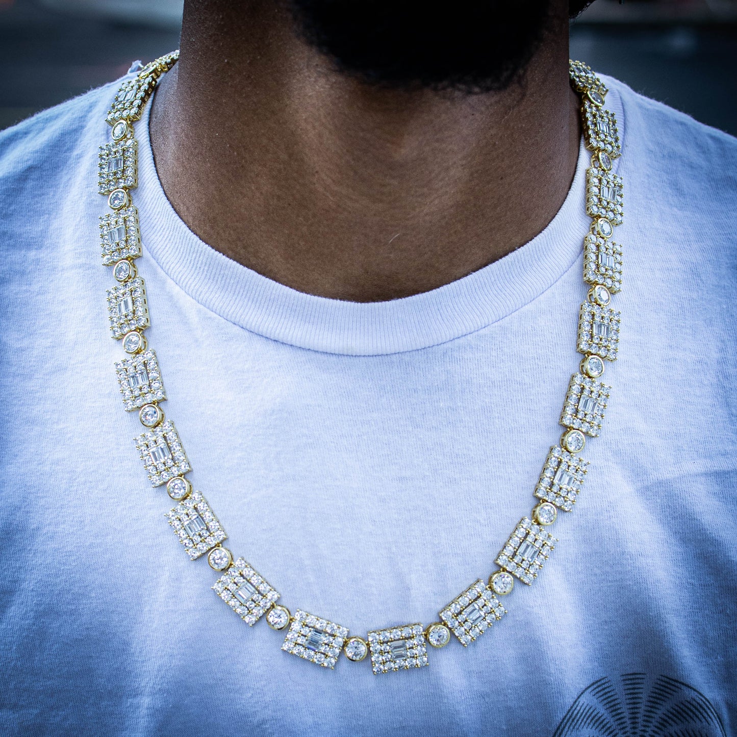 THE GEO CHAIN // YELLOW GOLD 14MM