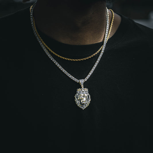 ICED KXNG SHXT PENDANT // YELLOW GOLD