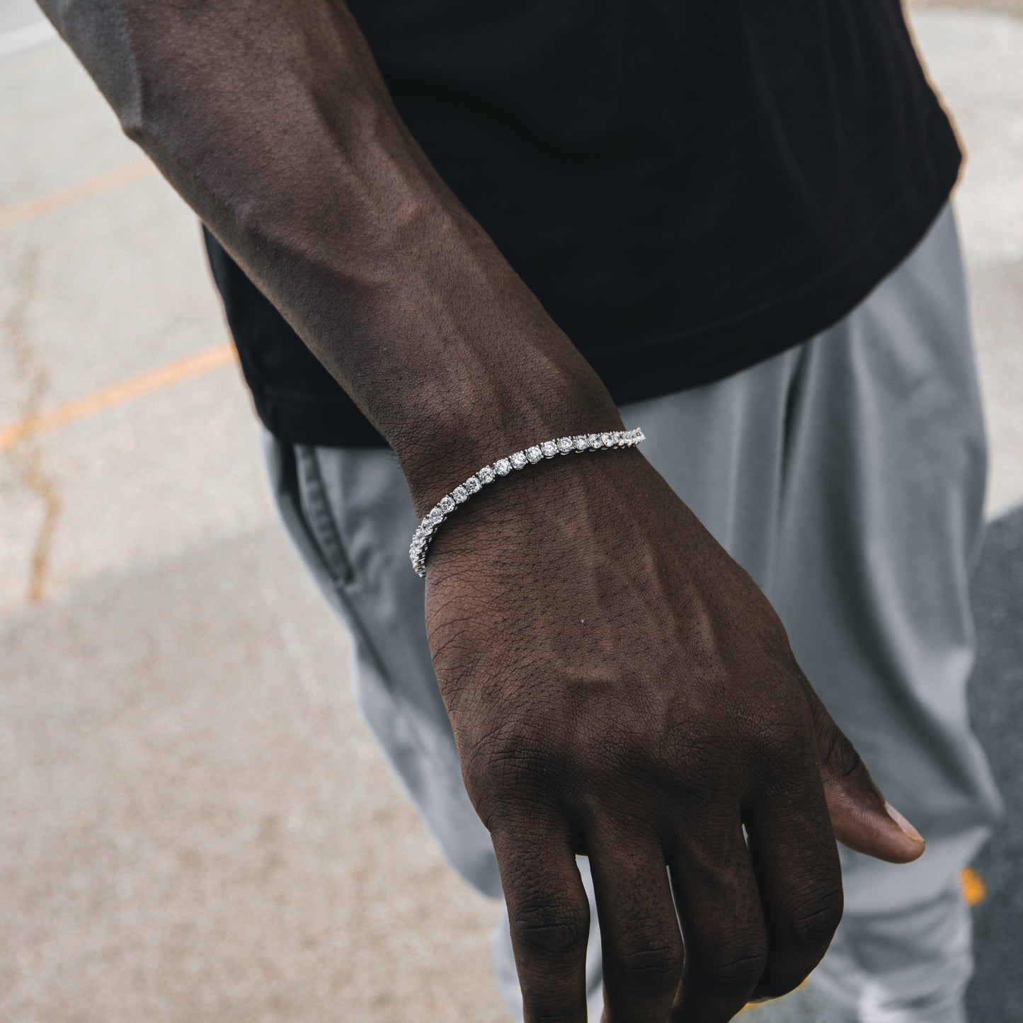 4MM ROUND CUT TENNIS BRACELET