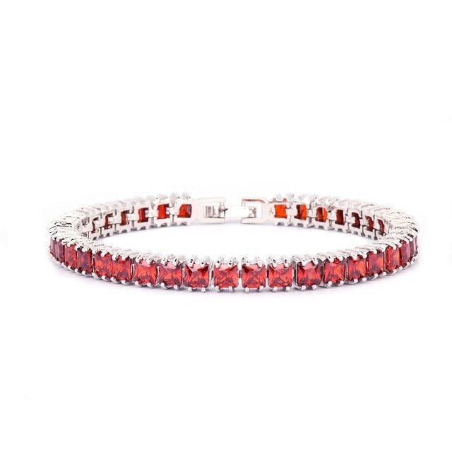 TENNIS BRACELET // COLORED STONE 6MM