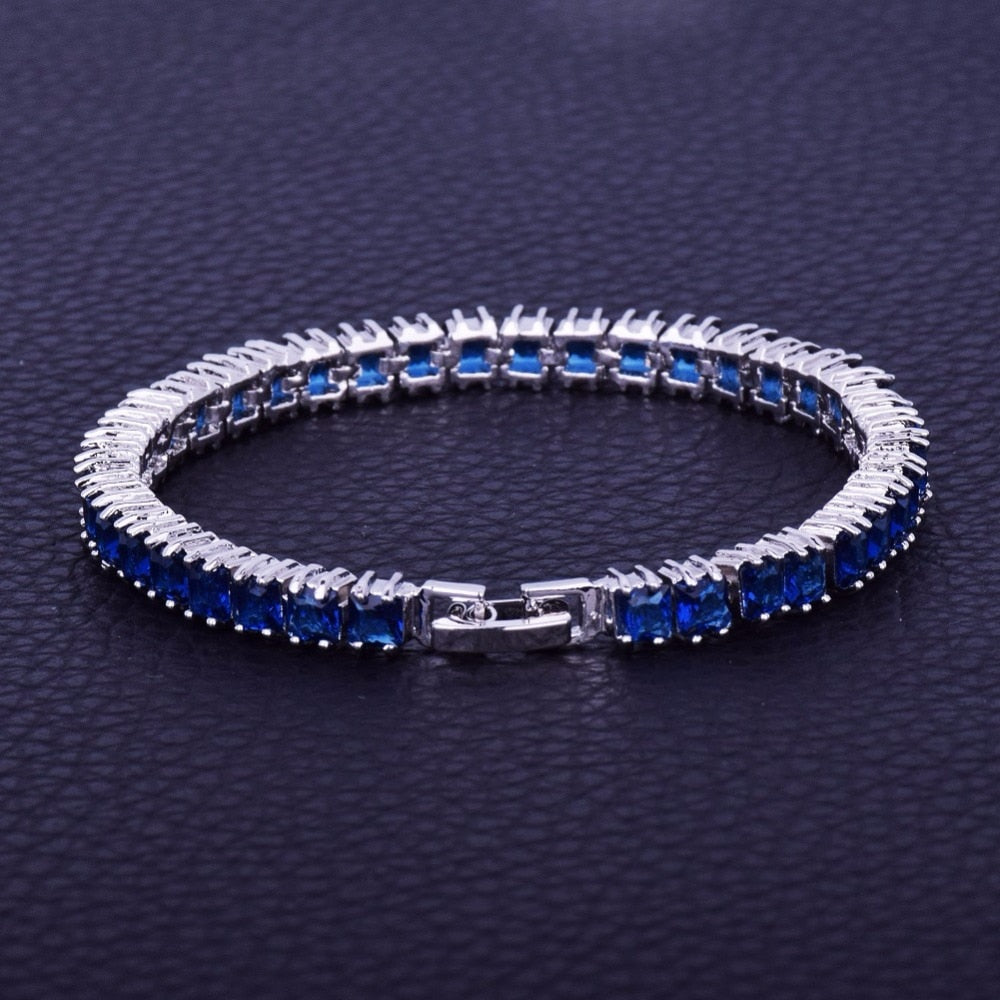 TENNIS BRACELET // COLORED STONE 6MM