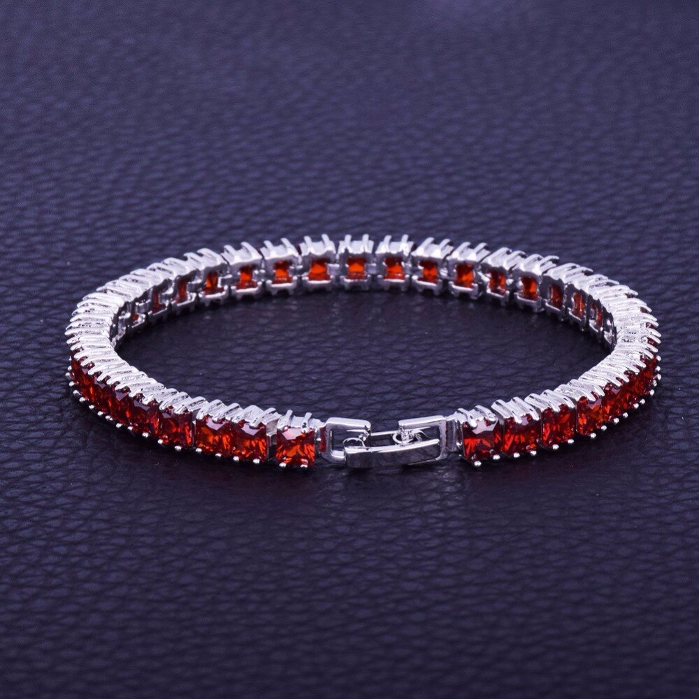 TENNIS BRACELET // COLORED STONE 6MM
