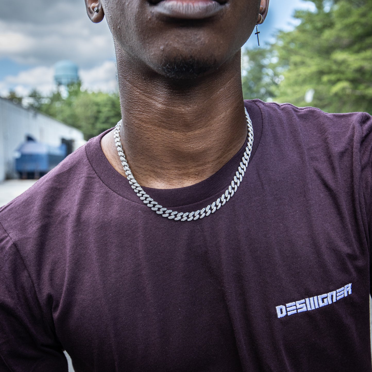 8MM ICED MIAMI CUBAN CHAIN IN WHITE GOLD